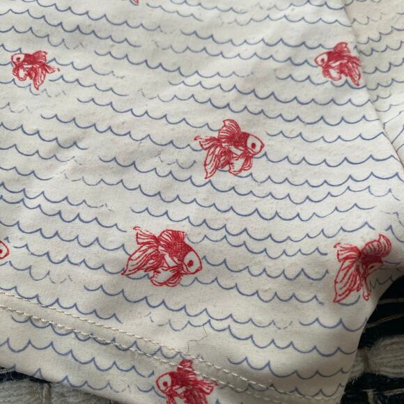 🌿Konges Slojd Toddler Boys Red Fish Ocean Tie Waist Swim Trunks 4Y - Picture 4 of 6